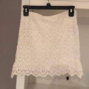White Lace Skirt